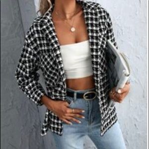 Blouse/ Jacket (black & white)